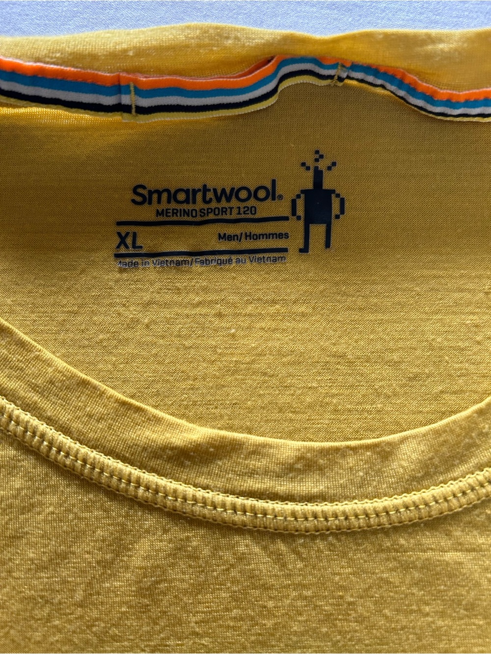 Smartwool Merino Sport 120 Tee Gold Mustard XL Men’s Wool - Picture 2 of 4